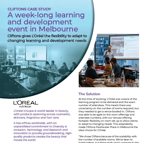 L'Oréal Groupe | Case Study | Cliftons Event Solutions