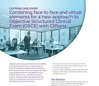 Objective Structured Clinical Exam Case Study | Cliftons Event Solutions
